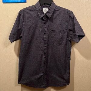 Rip Curl Black Pattern Button Up Medium